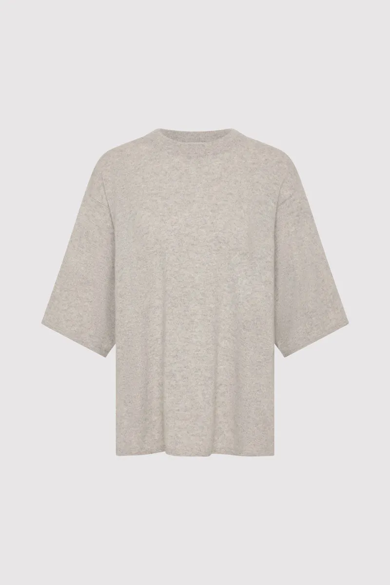 Cashmere Copain Tee - Grey Marle sold by St. Agni product image thumbnail 5