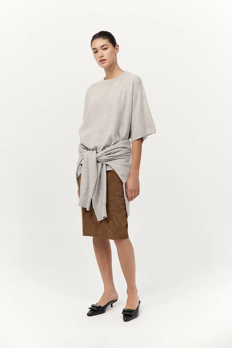 Cashmere Copain Tee - Grey Marle sold by St. Agni product image thumbnail 3