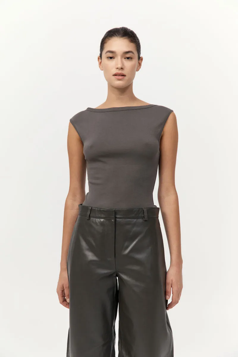 Organic Cotton Ballerina Top - Khaki sold by St. Agni