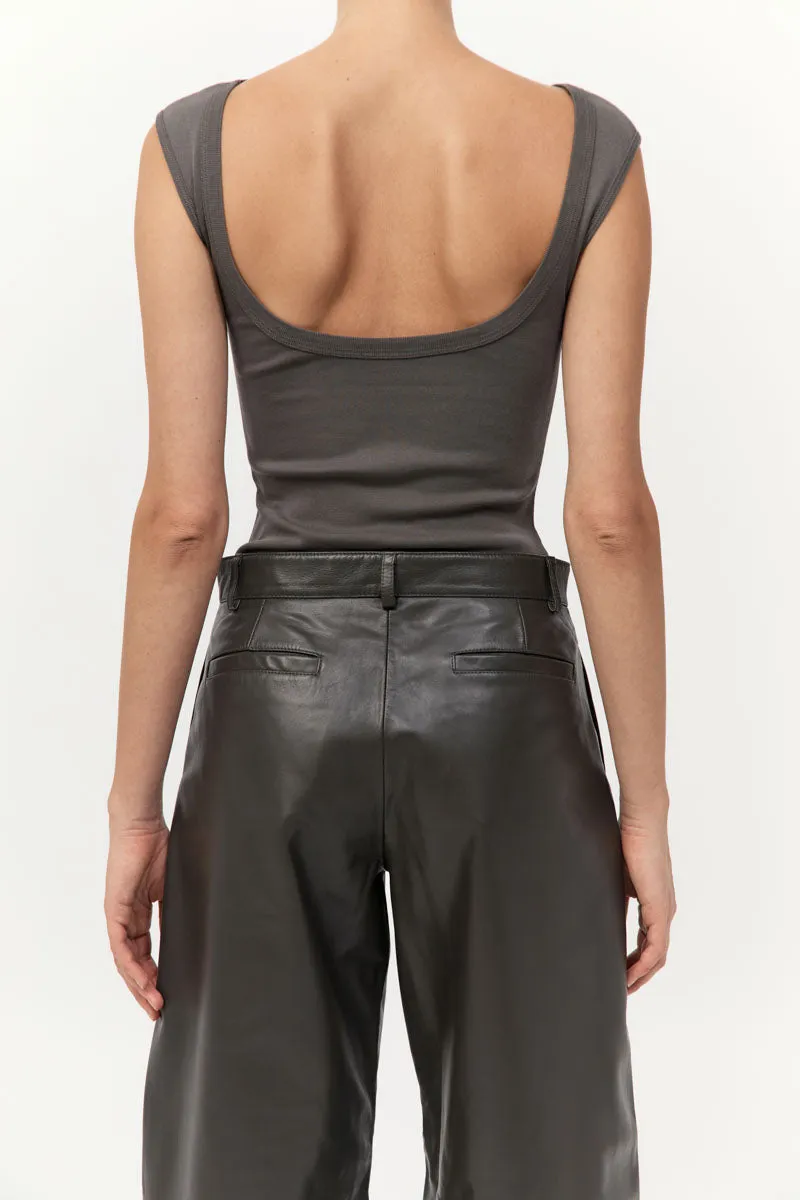 Organic Cotton Ballerina Top - Khaki sold by St. Agni product image thumbnail 2