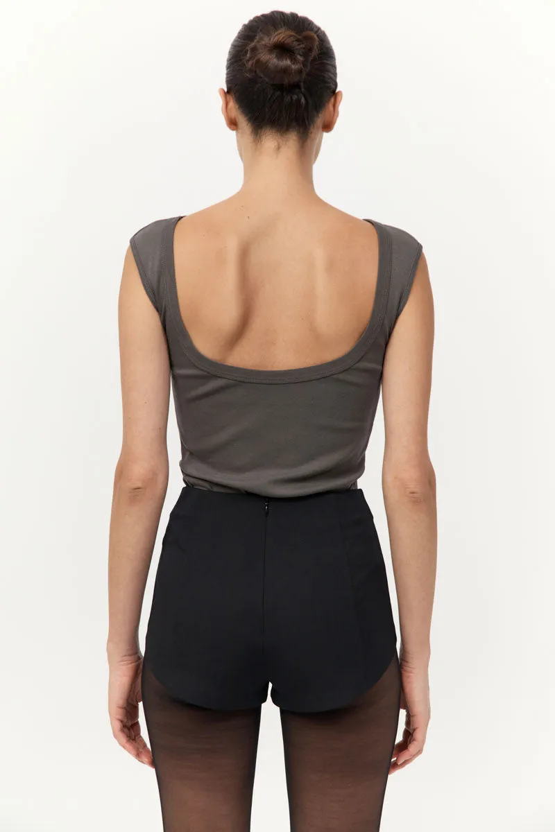 Organic Cotton Ballerina Top - Khaki sold by St. Agni product image thumbnail 5