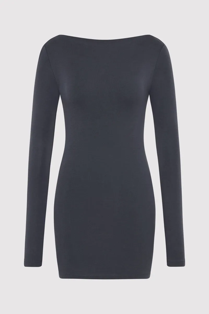 Organic Cotton Bateau Dress - Storm sold by St. Agni product image thumbnail 5