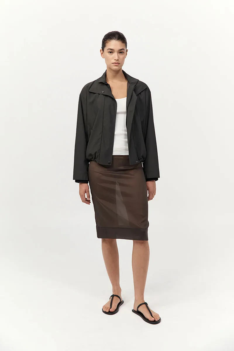 Transparent Skirt - Black Olive sold by St. Agni product image thumbnail 5