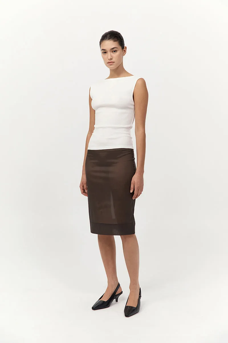 Transparent Skirt - Black Olive sold by St. Agni product image thumbnail 4