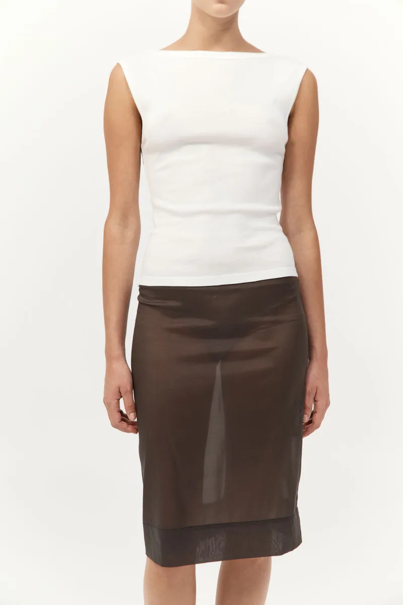 Transparent Skirt - Black Olive sold by St. Agni product image thumbnail 2