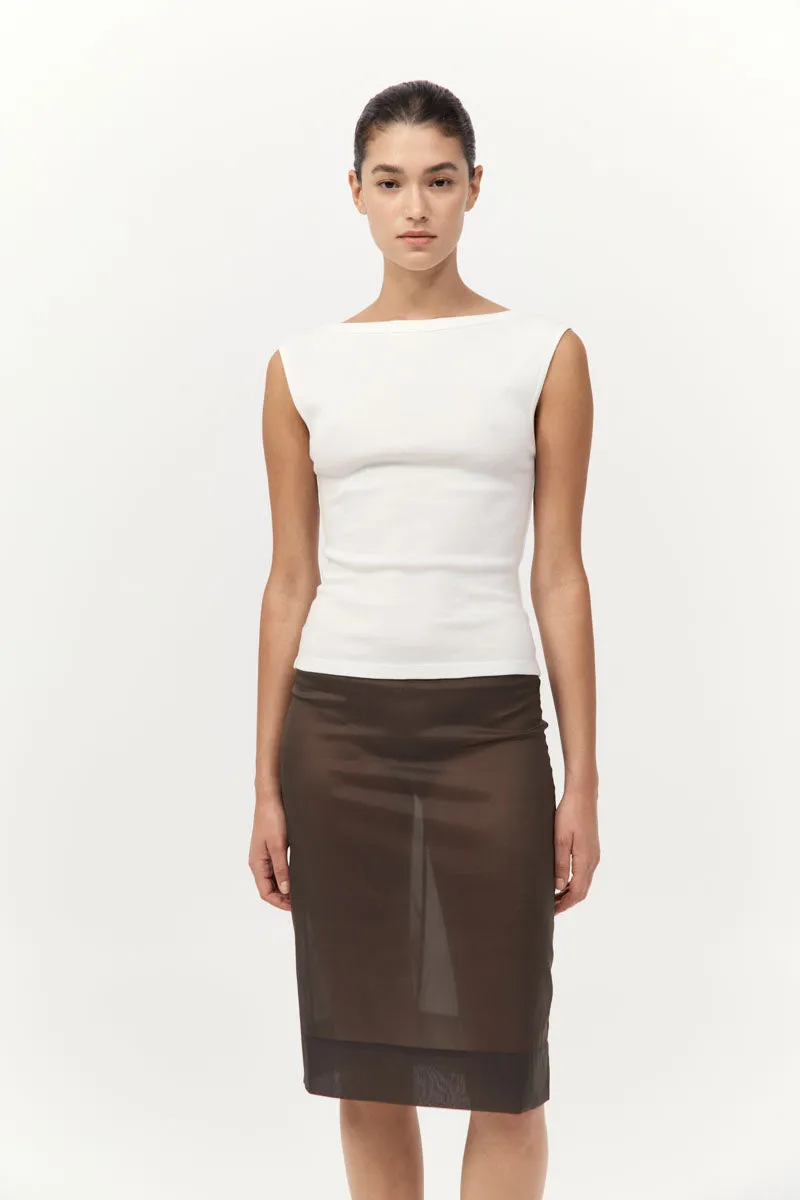Transparent Skirt - Black Olive sold by St. Agni product image thumbnail 3