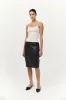 Leather Pencil Skirt - Black sold by St. Agni