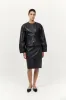 Leather Pencil Skirt - Black sold by St. Agni