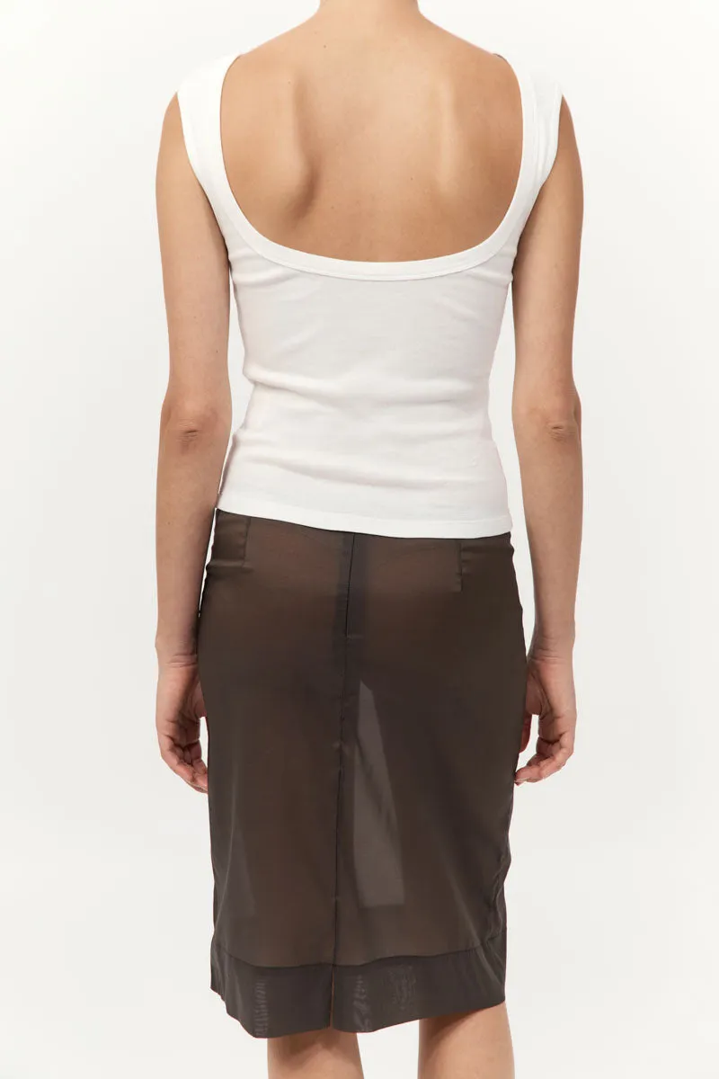 Organic Cotton Ballerina Top - White sold by St. Agni product image thumbnail 2