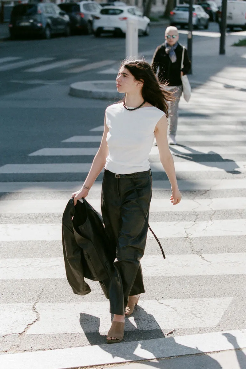 Organic Cotton Ballerina Top - White sold by St. Agni product image thumbnail 5