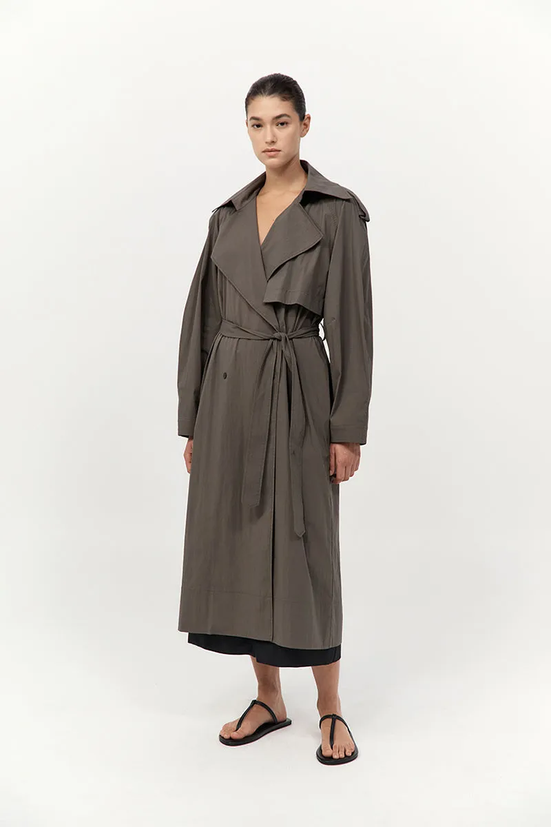 Relaxed Trench - Khaki sold by St. Agni product image thumbnail 4