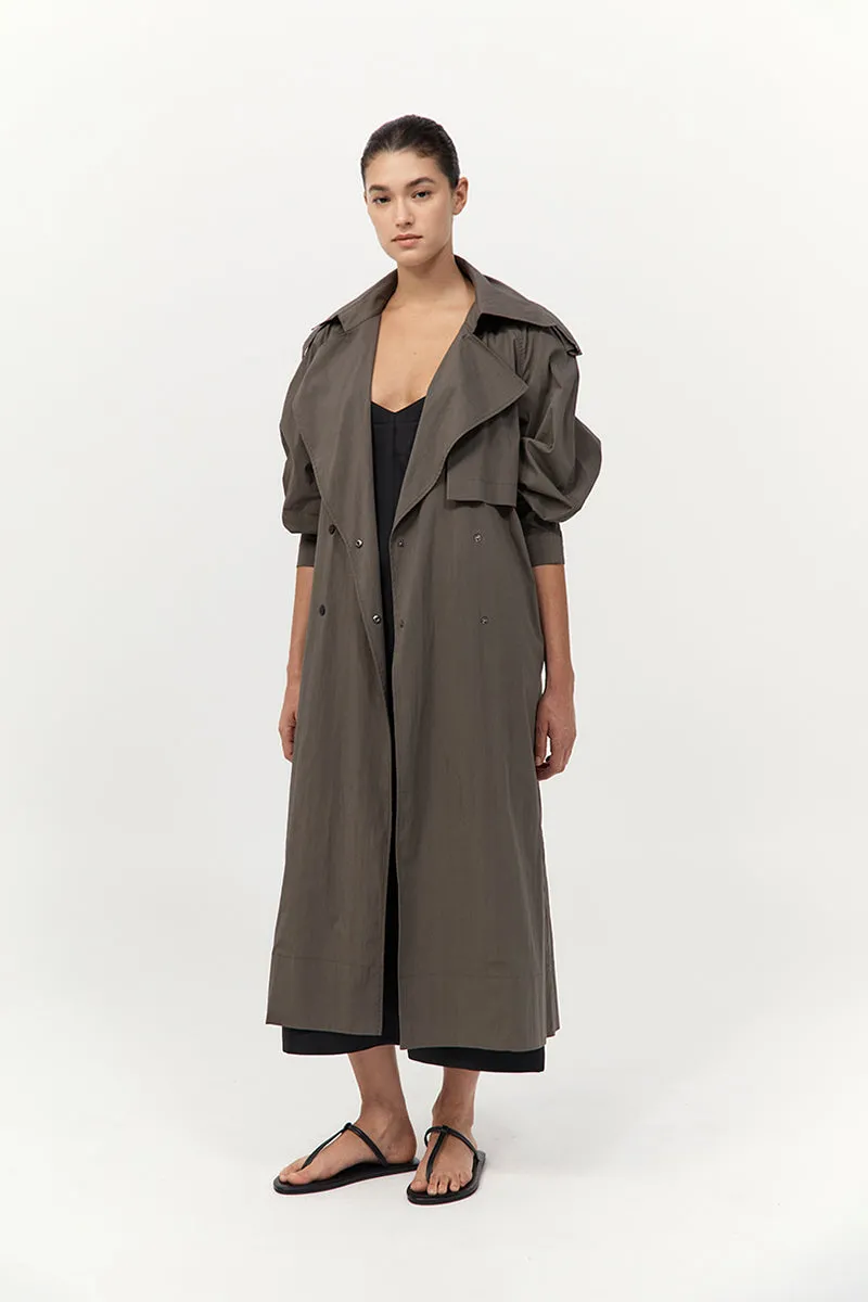 Relaxed Trench - Khaki sold by St. Agni product image thumbnail 3
