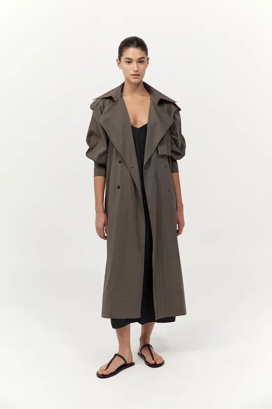 Relaxed Trench - Khaki sold by St. Agni