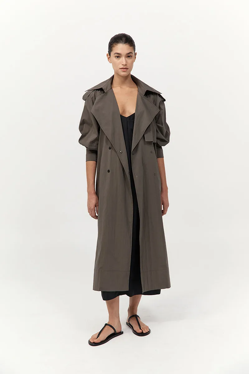 Relaxed Trench - Khaki sold by St. Agni