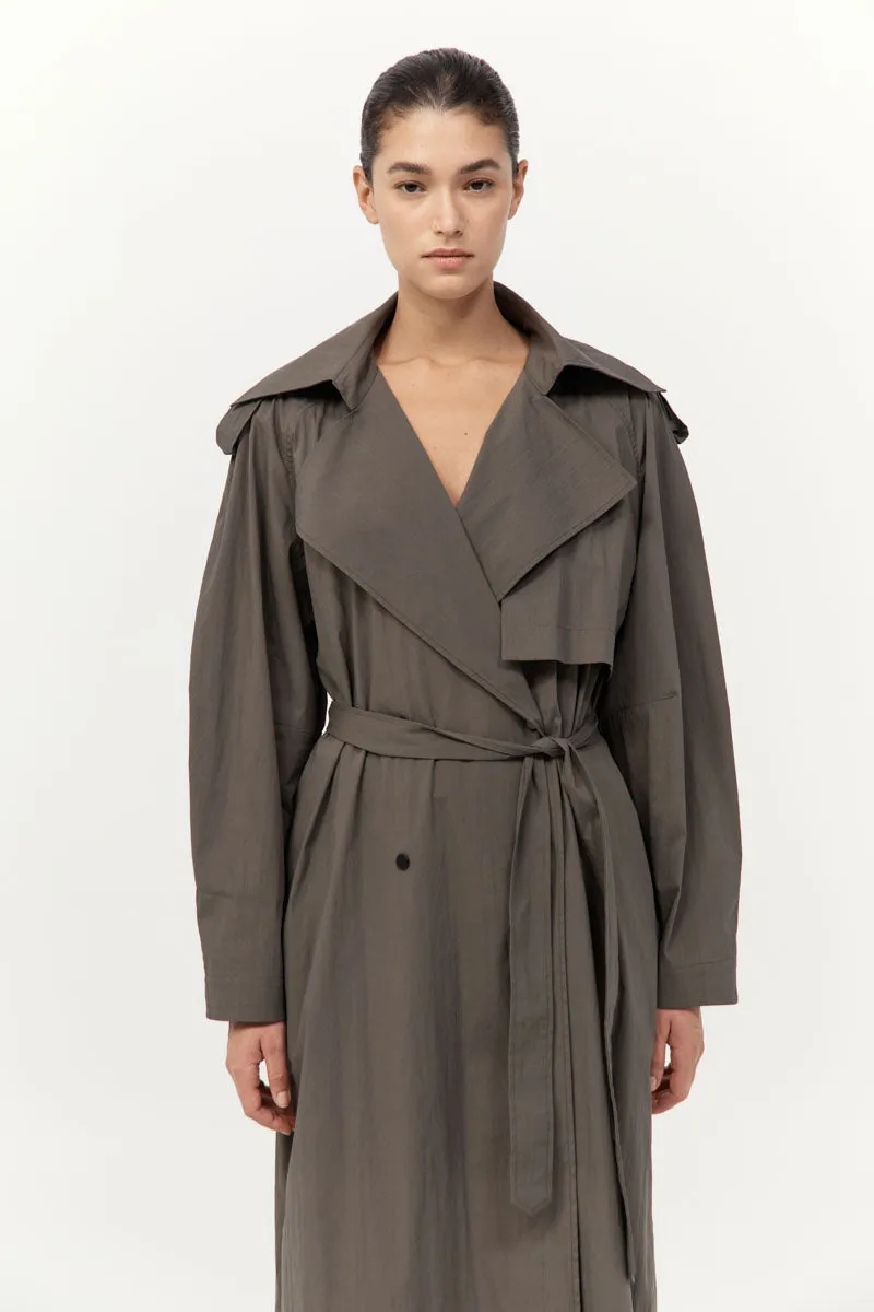 Relaxed Trench - Khaki sold by St. Agni product image thumbnail 5