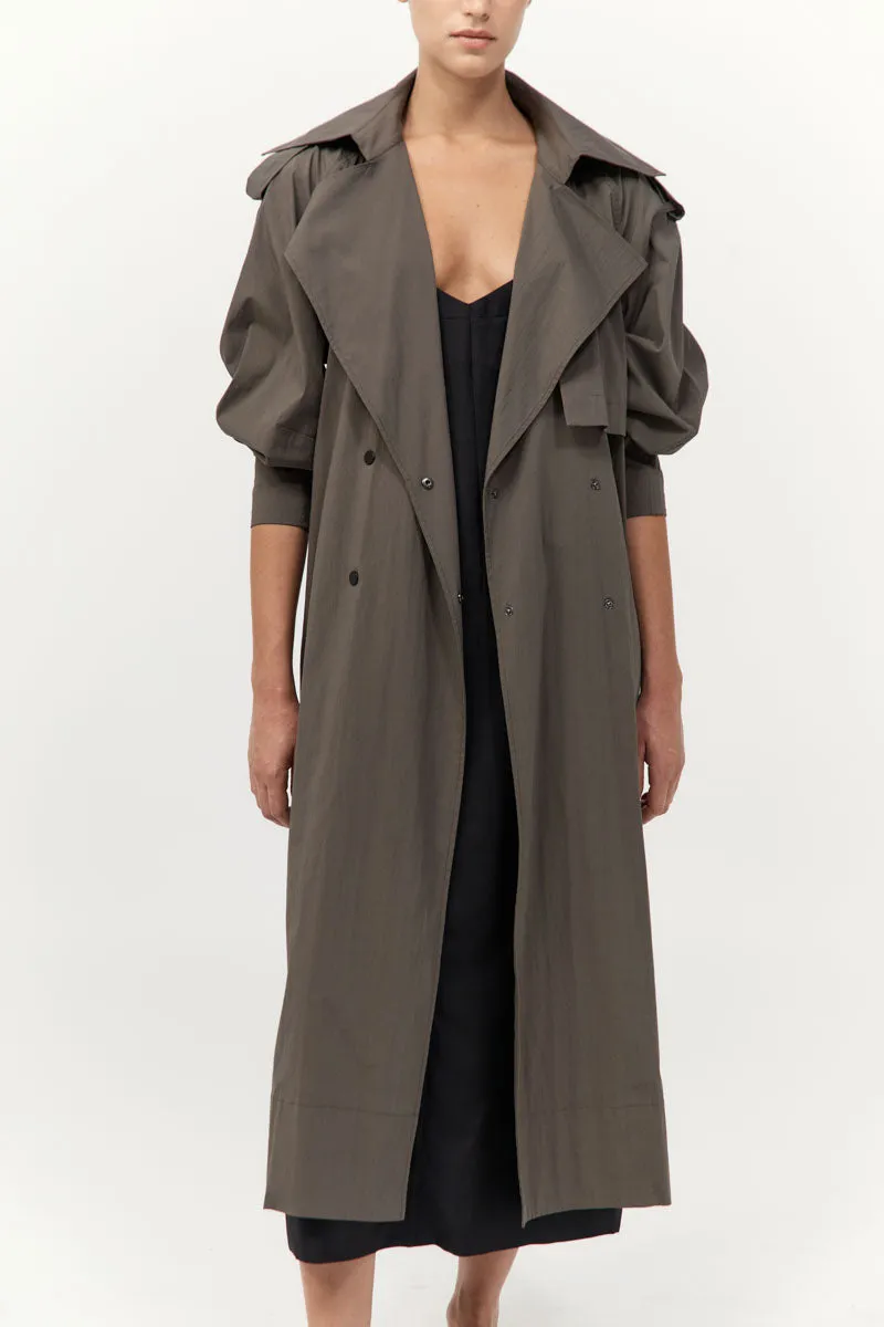 Relaxed Trench - Khaki sold by St. Agni product image thumbnail 2