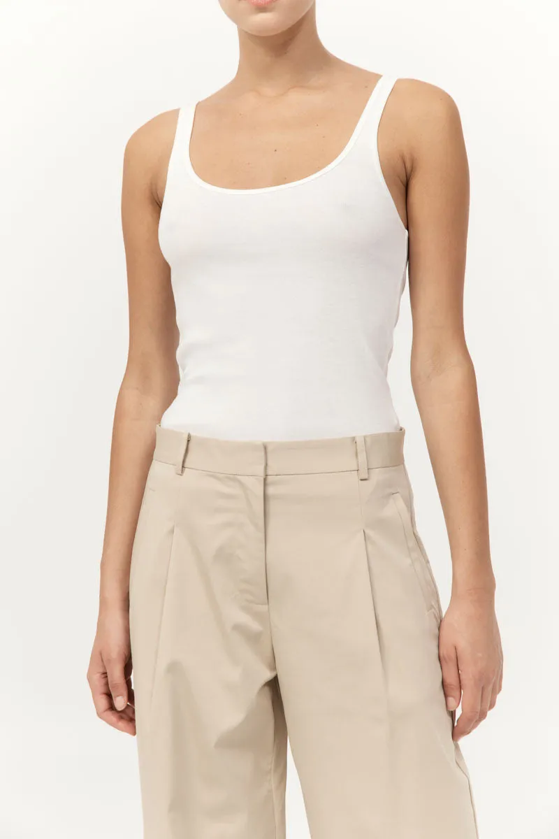 Cotton Barrel Leg Pants - Champagne sold by St. Agni product image thumbnail 2