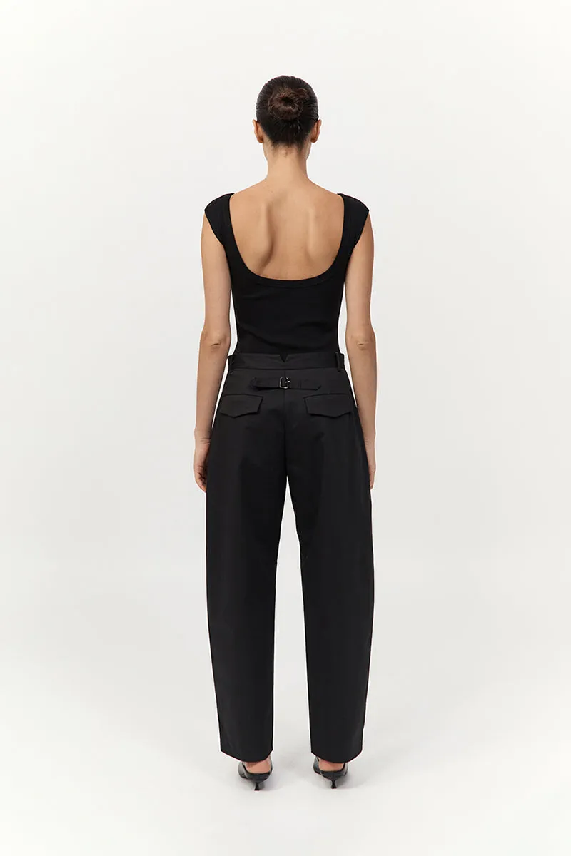 Cotton Barrel Leg Pants - Black sold by St. Agni product image thumbnail 5