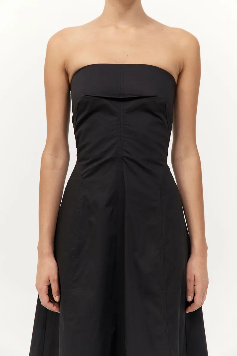 Sculpted Cotton Strapless Dress - Black sold by St. Agni product image thumbnail 2