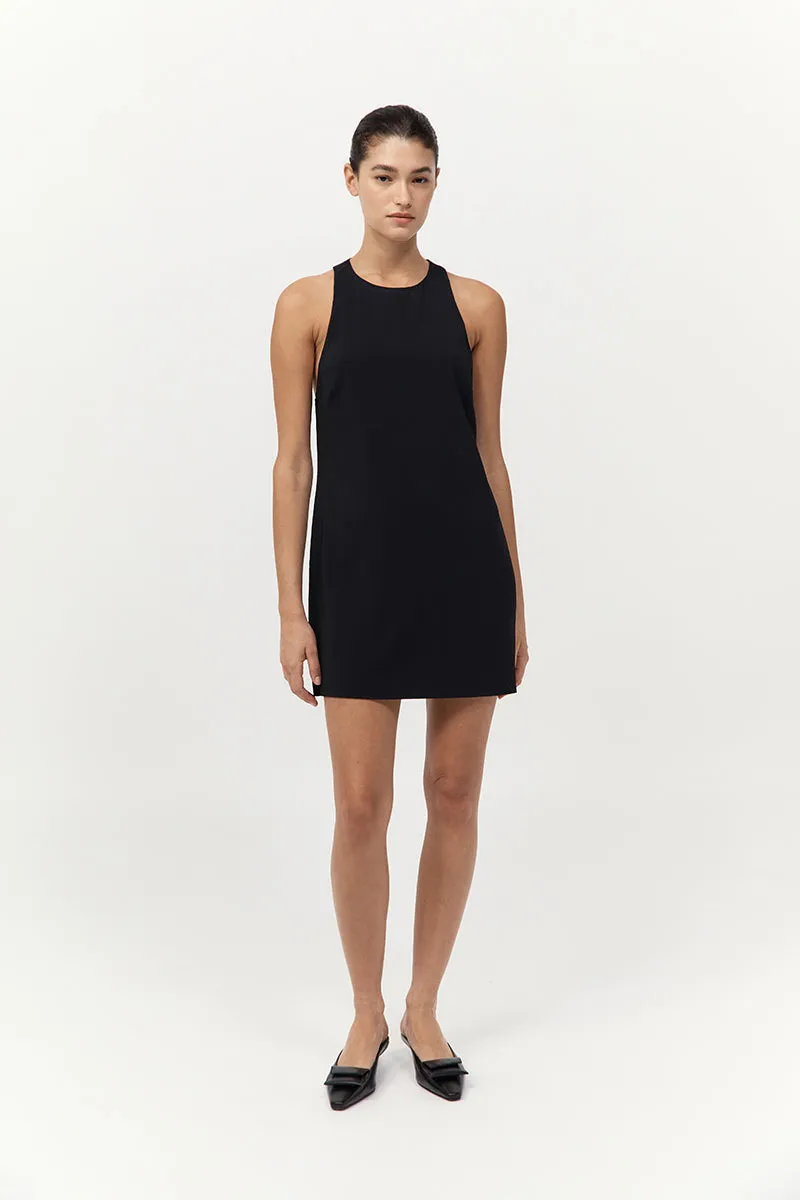 Cut Away Shift Dress - Black sold by St. Agni