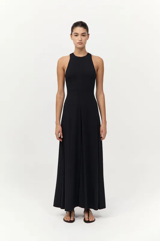 Cut Away Maxi Dress - Black sold by St. Agni