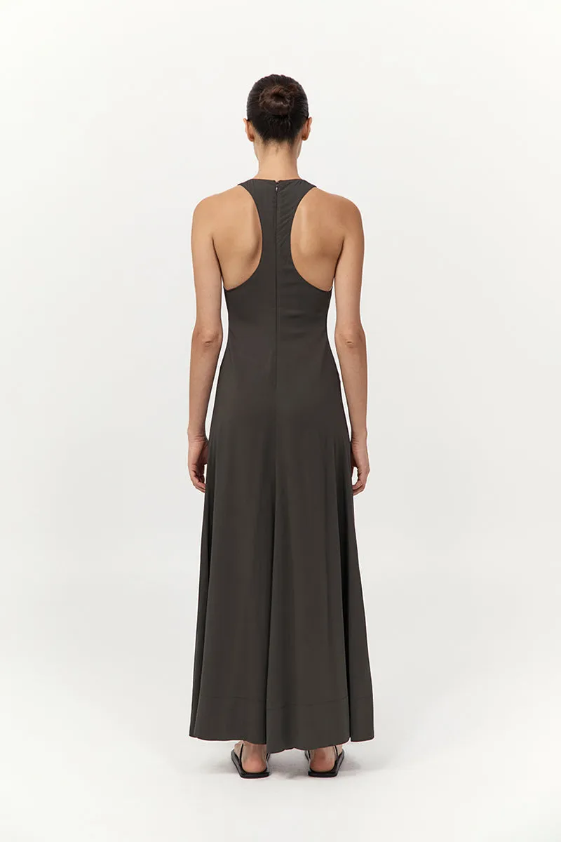 Cut Away Maxi Dress - Black Olive sold by St. Agni product image thumbnail 4