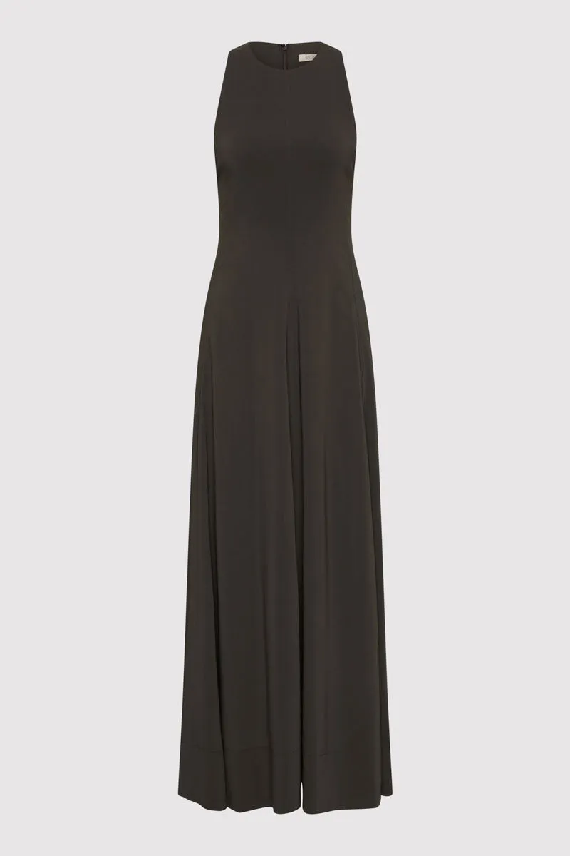 Cut Away Maxi Dress - Black Olive sold by St. Agni product image thumbnail 5