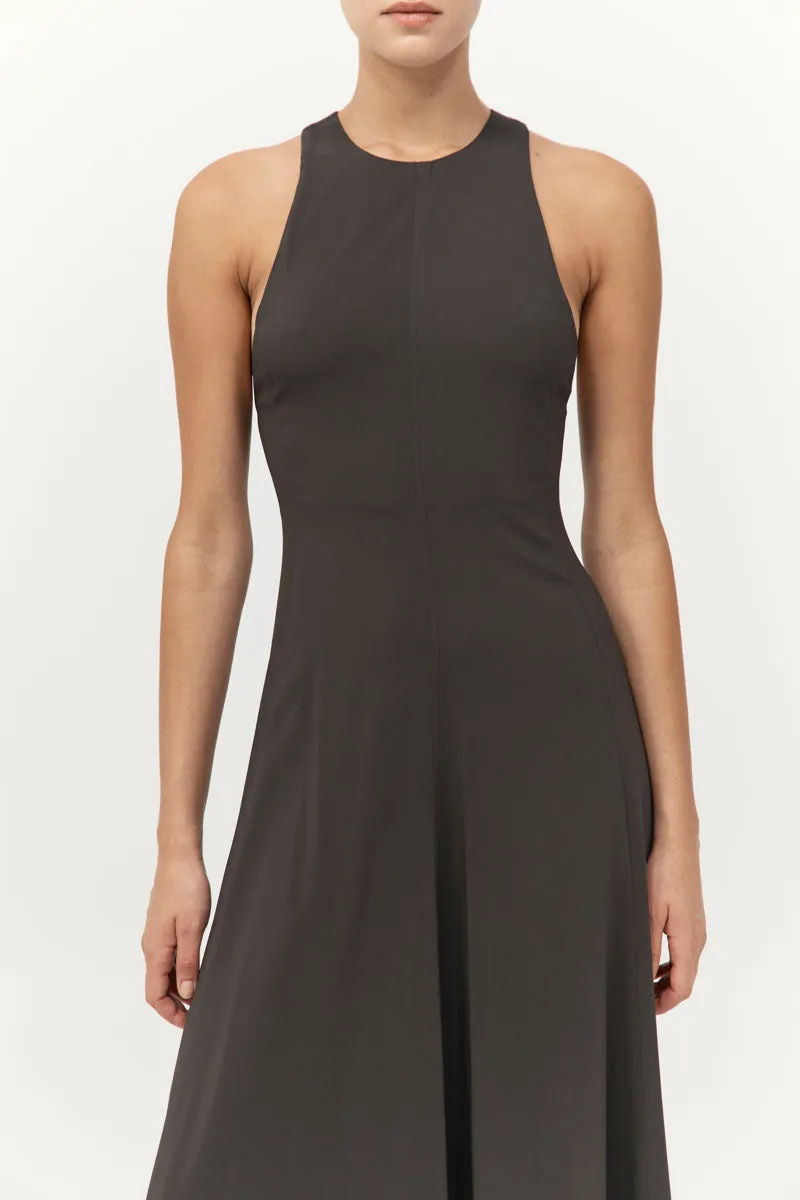 Cut Away Maxi Dress - Black Olive sold by St. Agni product image thumbnail 2