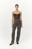 Transparent Silk Cami - Black Olive sold by St. Agni