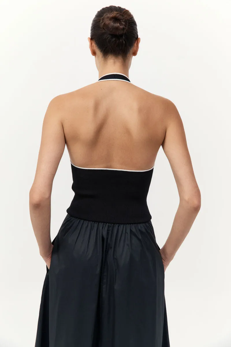 Halter Gathered Dress - Black sold by St. Agni product image thumbnail 5