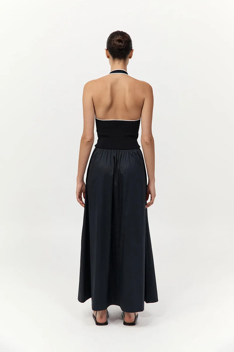 Halter Gathered Dress - Black sold by St. Agni product image thumbnail 4