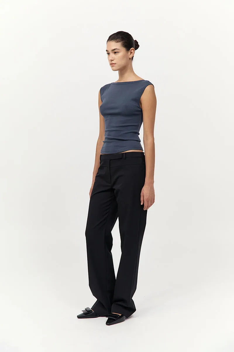90s Splice Panelled Pants - Black / Black sold by St. Agni product image thumbnail 2