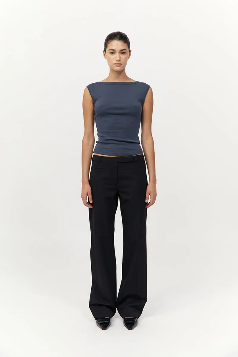 90s Splice Panelled Pants - Black / Black sold by St. Agni product image thumbnail 4