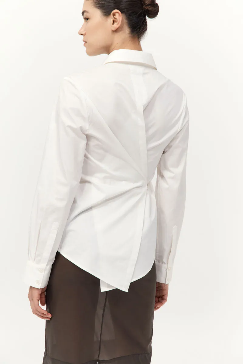 Tie Back Shirt - Off White sold by St. Agni product image thumbnail 2