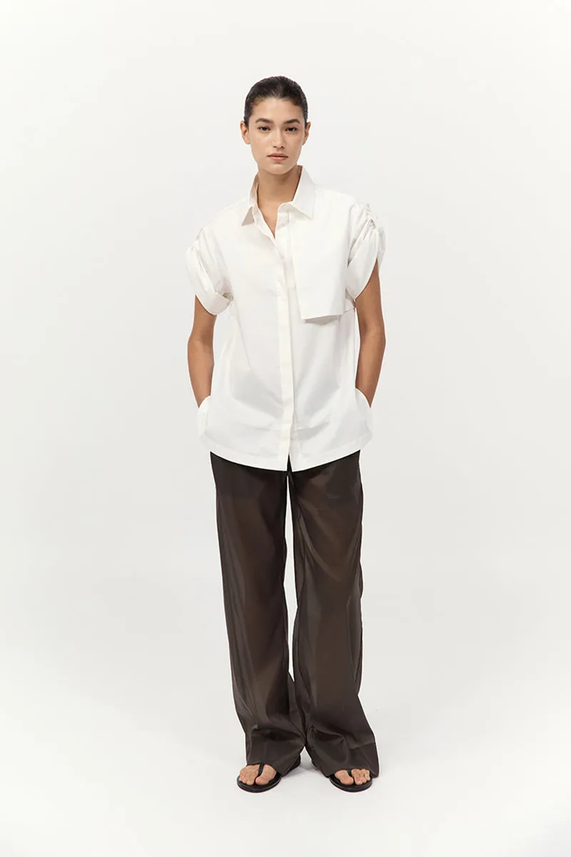 Utility Short Sleeve Shirt - Off White sold by St. Agni product image thumbnail 4