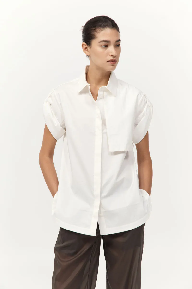 Utility Short Sleeve Shirt - Off White sold by St. Agni product image thumbnail 2