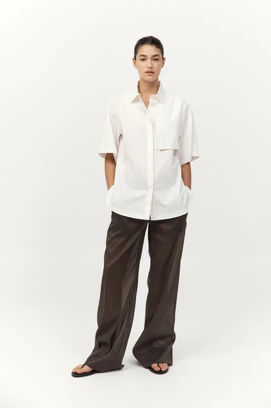 Utility Short Sleeve Shirt - Off White sold by St. Agni