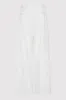 Twill Wide Leg Pleat Pants - Off White sold by St. Agni