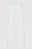 Twill Wide Leg Pleat Pants - Off White sold by St. Agni