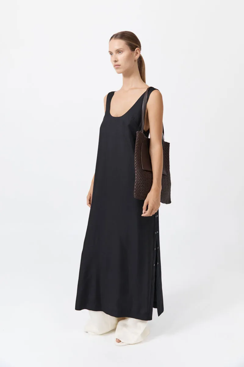 Lattice Contrast Tote - Coffee sold by St. Agni product image thumbnail 5