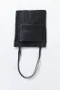 Lattice Contrast Tote - Black sold by St. Agni
