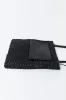 Lattice Contrast Tote - Black sold by St. Agni