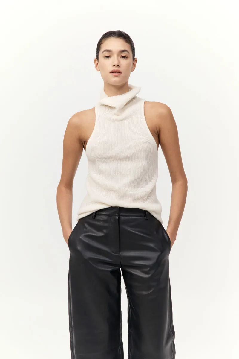 Cashmere Blend Top - Chalk sold by St. Agni