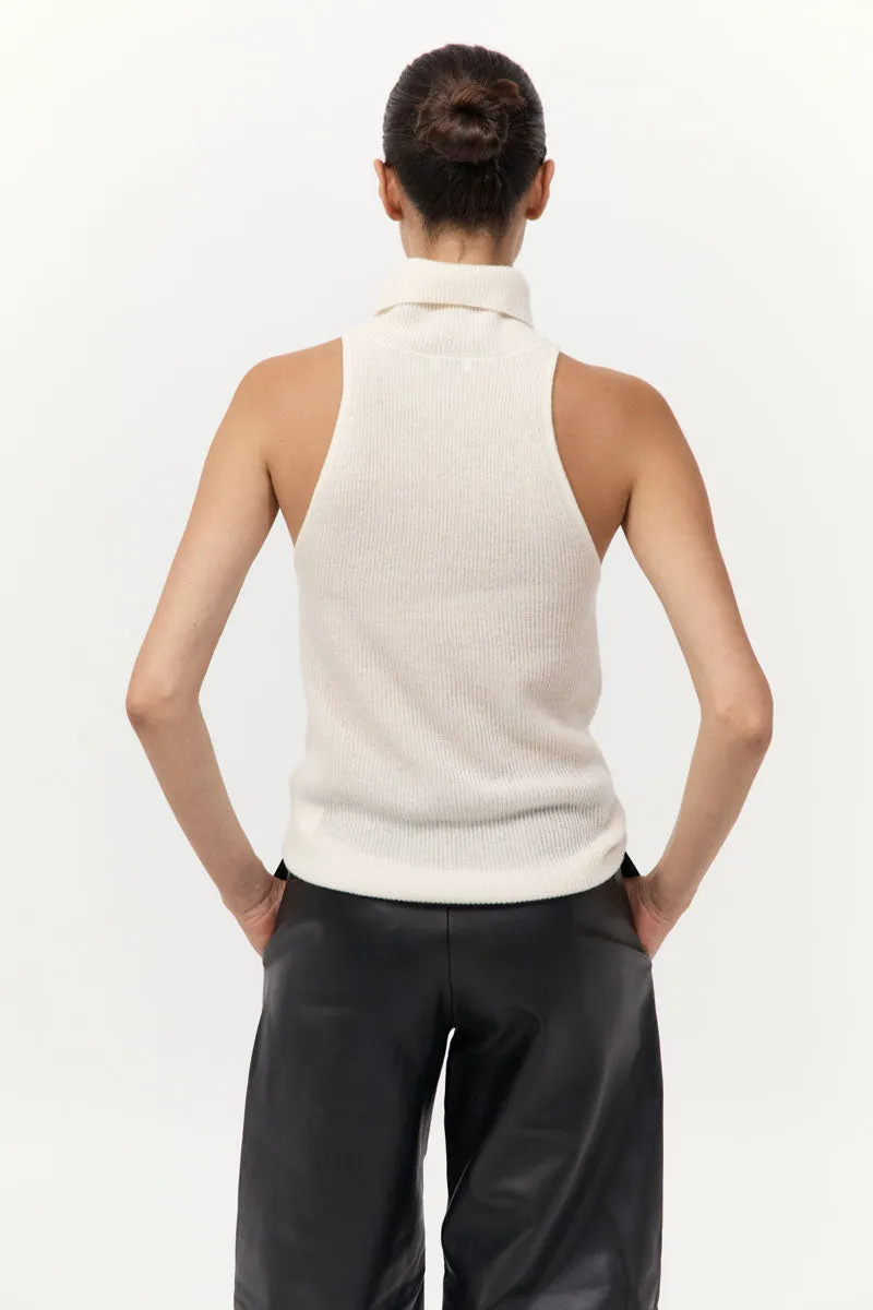 Cashmere Blend Top - Chalk sold by St. Agni product image thumbnail 5
