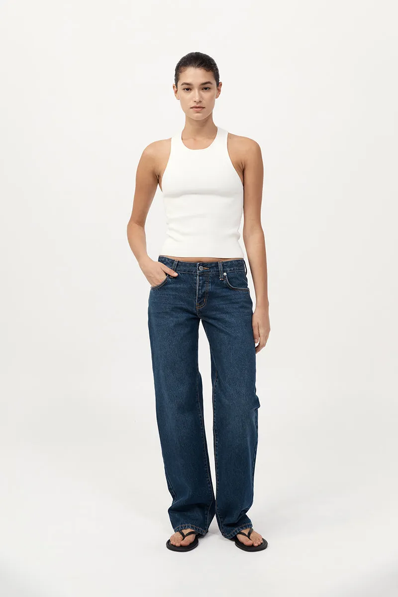 90s Low Rise Jeans - Dark Indigo sold by St. Agni