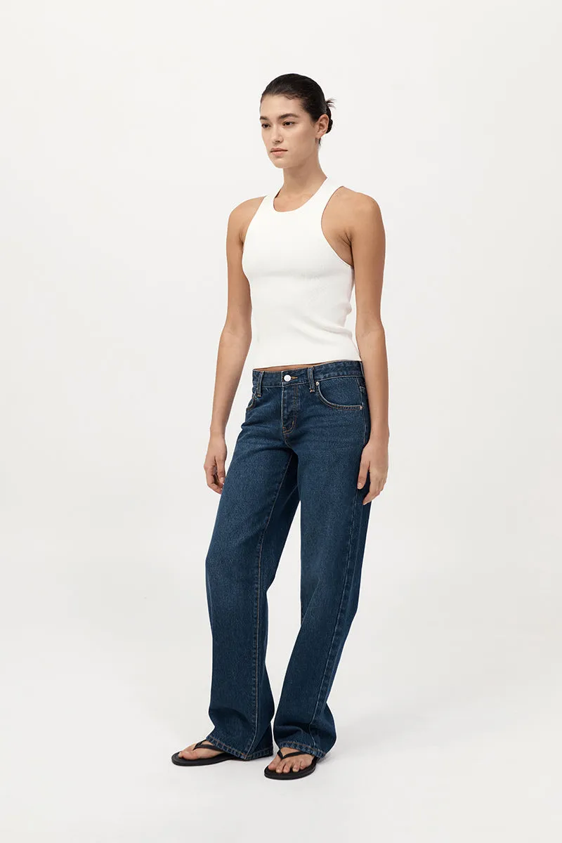 90s Low Rise Jeans - Dark Indigo sold by St. Agni product image thumbnail 2