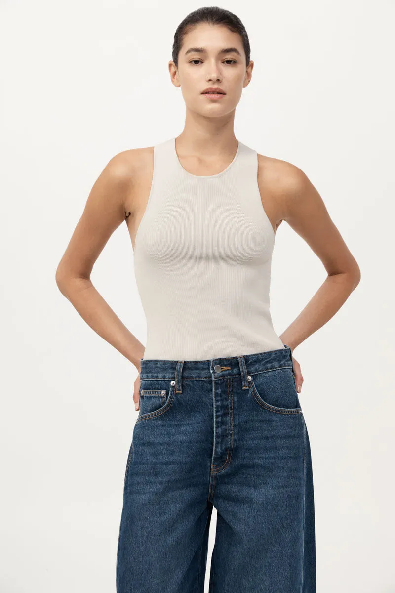 Sculpted Knit Top - Silver sold by St. Agni product image thumbnail 2