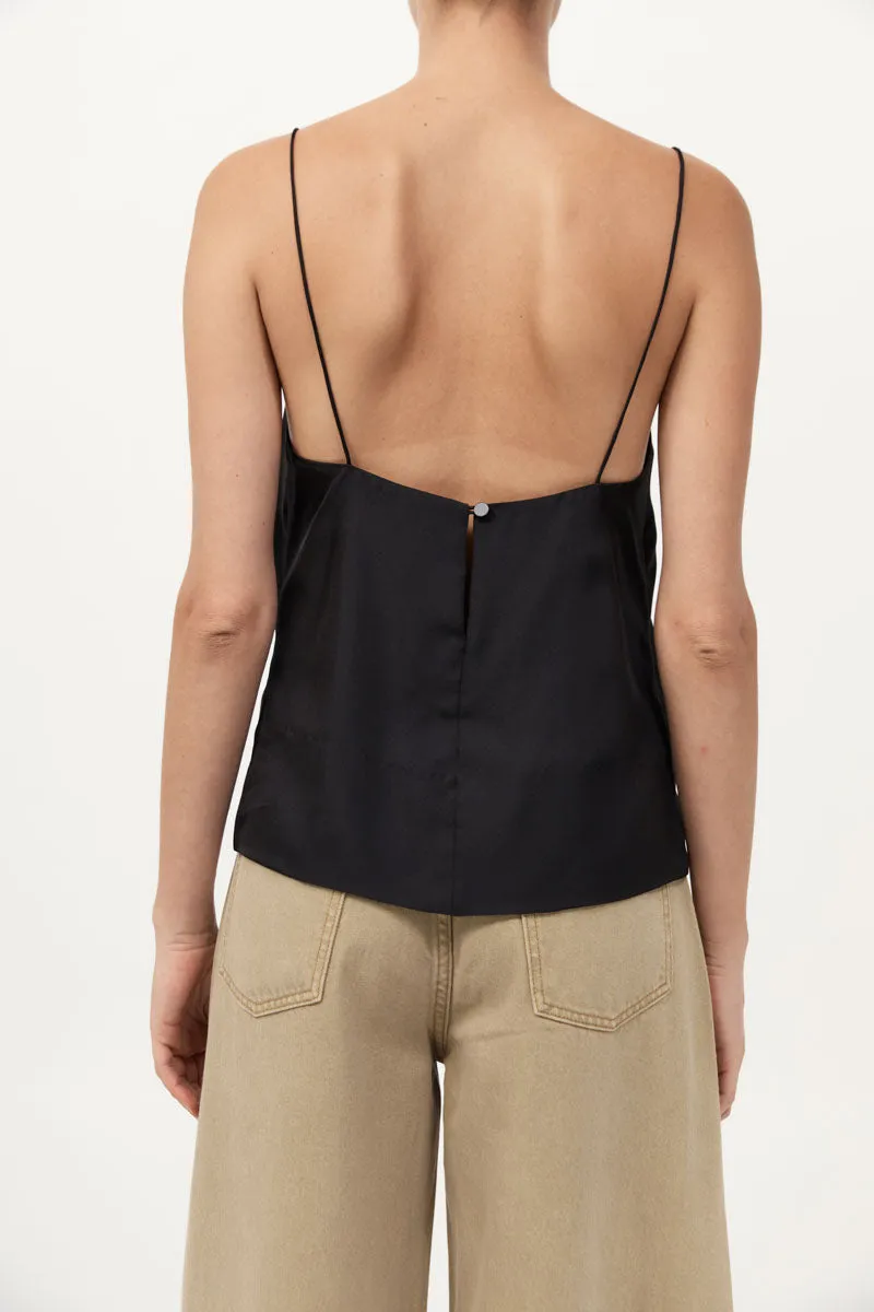 Silk Twill Cami - Black sold by St. Agni product image thumbnail 5