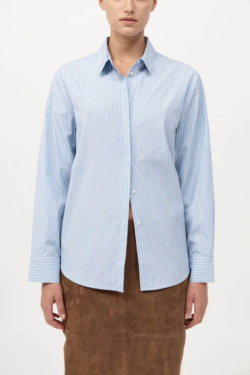 Classic Shirt - Pale Blue Stripe sold by St. Agni product image thumbnail 2
