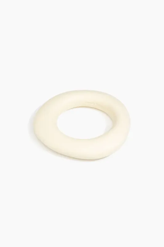 Medium Drift Bangle by Dinosaur Designs - Cream sold by St. Agni